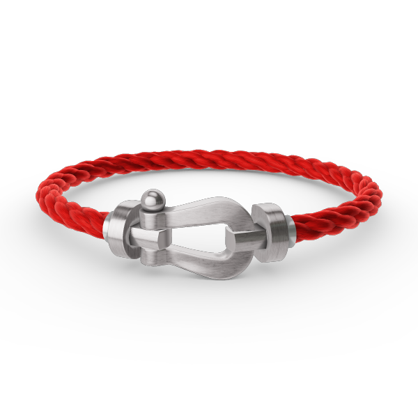 [Verdaci™]FORCE LARGE HORSESHOE NO DIAMOND BRACELET SILVER