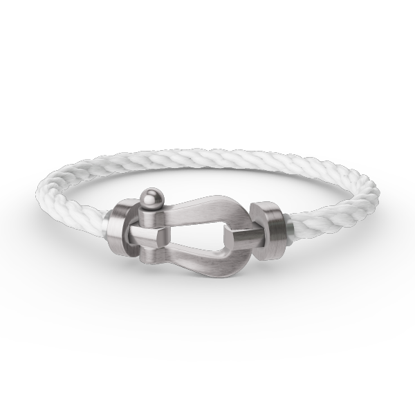 [Verdaci™]FORCE LARGE HORSESHOE NO DIAMOND BRACELET SILVER