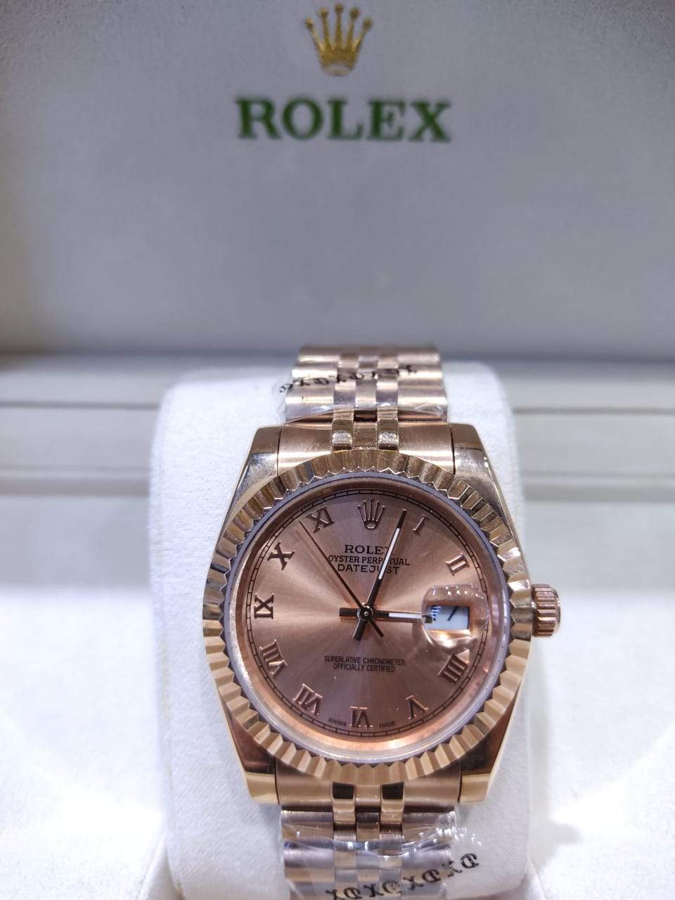 Rolex fond best sale rose femme