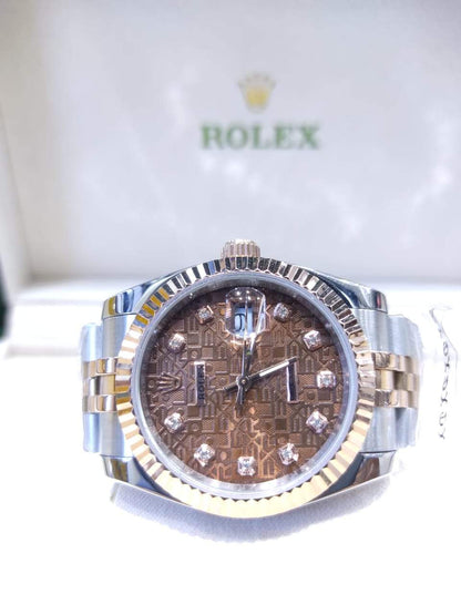 Datejust 36mm 2 Tones Fond Marron Pour Femme