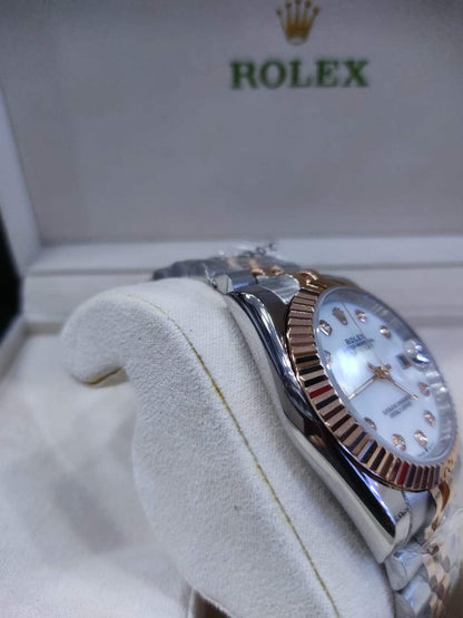 Datejust 36mm 2 Tones Fond Blanc Pour Femme