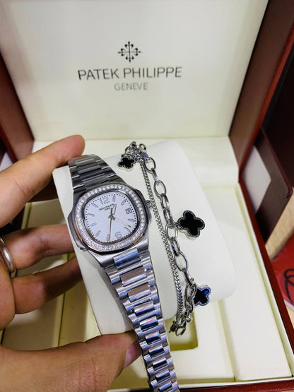 Montre Patek Philippe Fond Blanc Pour Femme