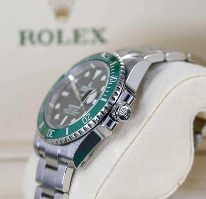 ساعة RLX صب مارينر الخضراء "هالك" 116610LV للرجال