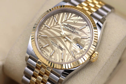Datejust 36 mm Gold Palm 126233 Modèle 2021