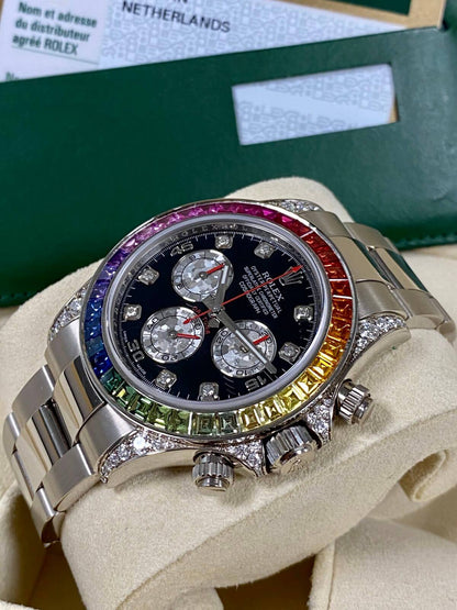 دايتونا كوزموغراف قوس قزح فضي